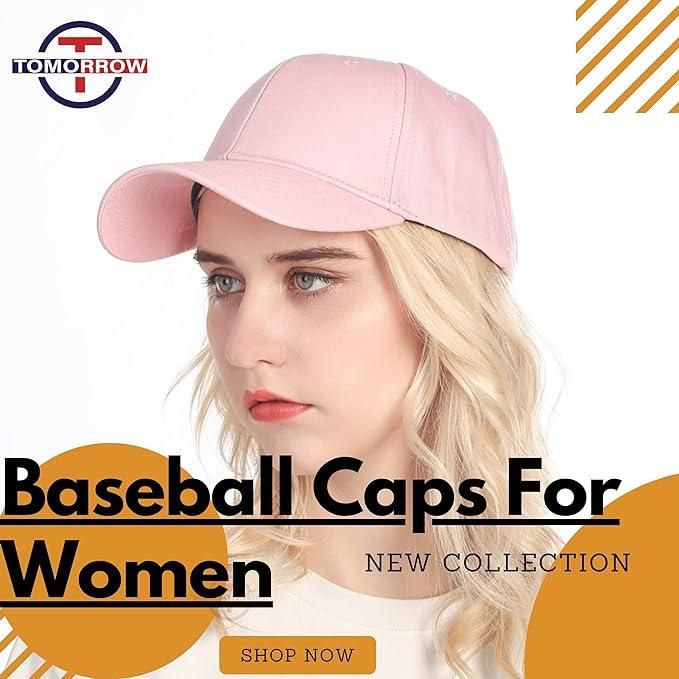 - Baseball Caps for Women - Plain Adjustable Baseball Caps for Sports Cap, Outdoor Activities, and Gym - Summer Hat for Womens - Exercise Caps for Girls Outdoor Headwear - Tomorrow Fashion -