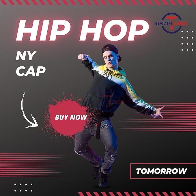 - Hip-Hop Urban Swagger Snapback Cap for Men Women | Stylish Adjustable Baseball Hat for Men's Streetwear | Hip Hop Caps Black - Tomorrow Fashion -