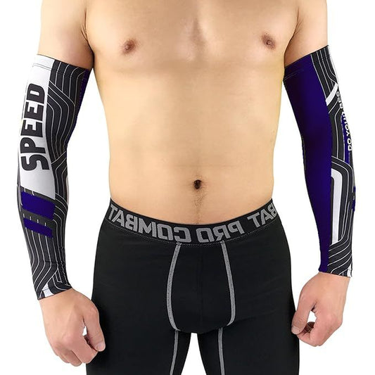 Arm Sleeves For Sun Protection, Moisture Wicking Sports Compression Sleeves - Tomorrow Fashion - Arm Sleeves for Driving 