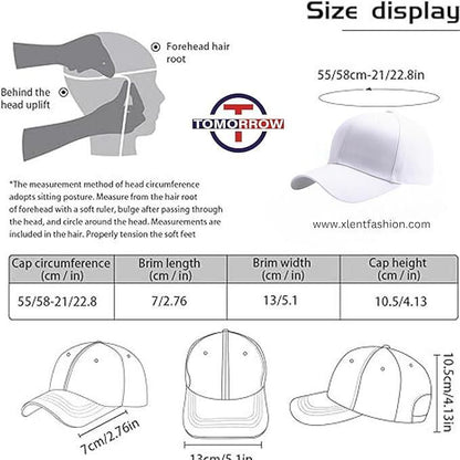  - Baseball Caps for Women - Plain Adjustable Baseball Caps for Sports Cap, Outdoor Activities, and Gym - Summer Hat for Womens - Exercise Caps for Girls Outdoor Headwear - Tomorrow Fashion - 